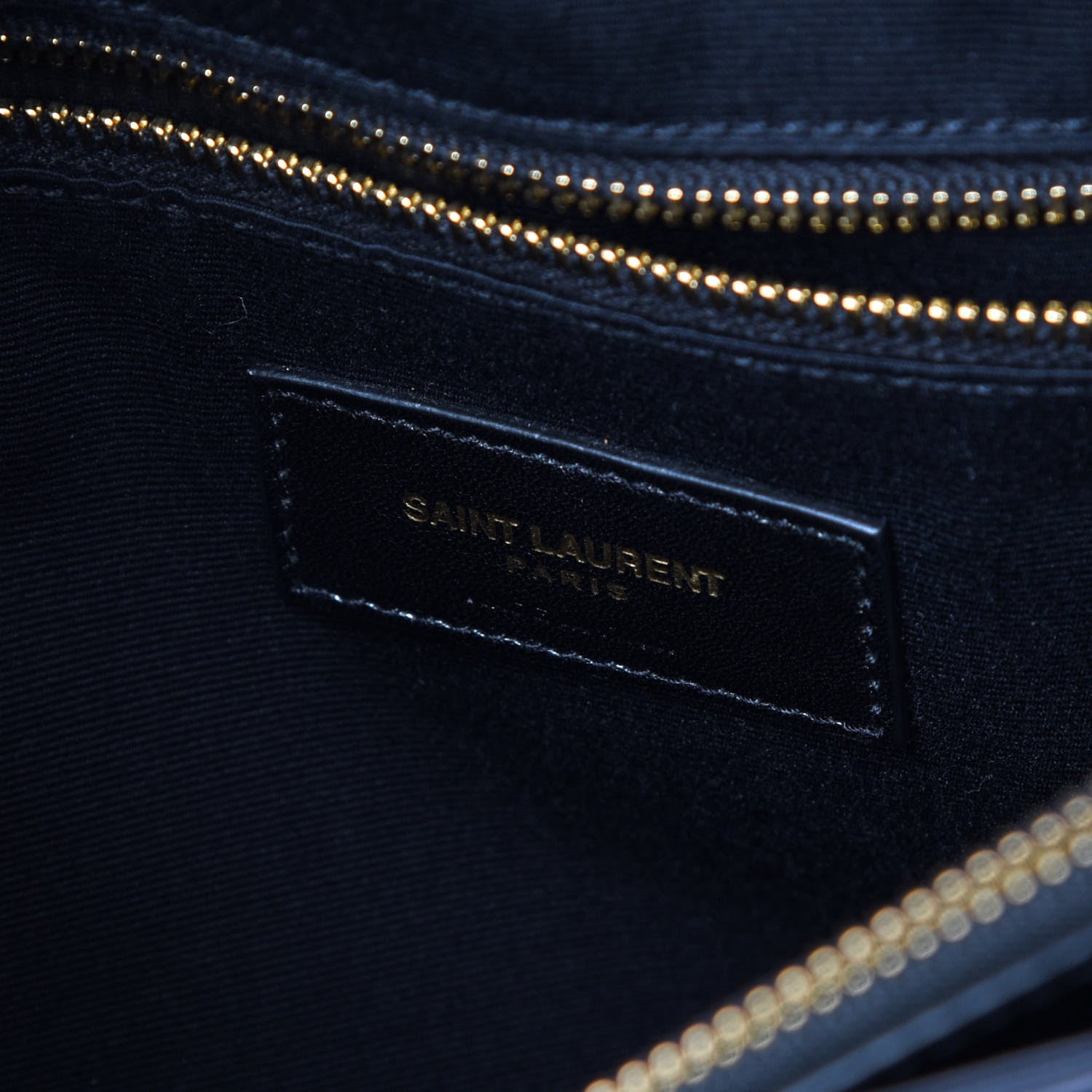 Saint Laurent Calfskin Y Quilted Monogram Medium Loulou Chain Satchel Black 10 of 11