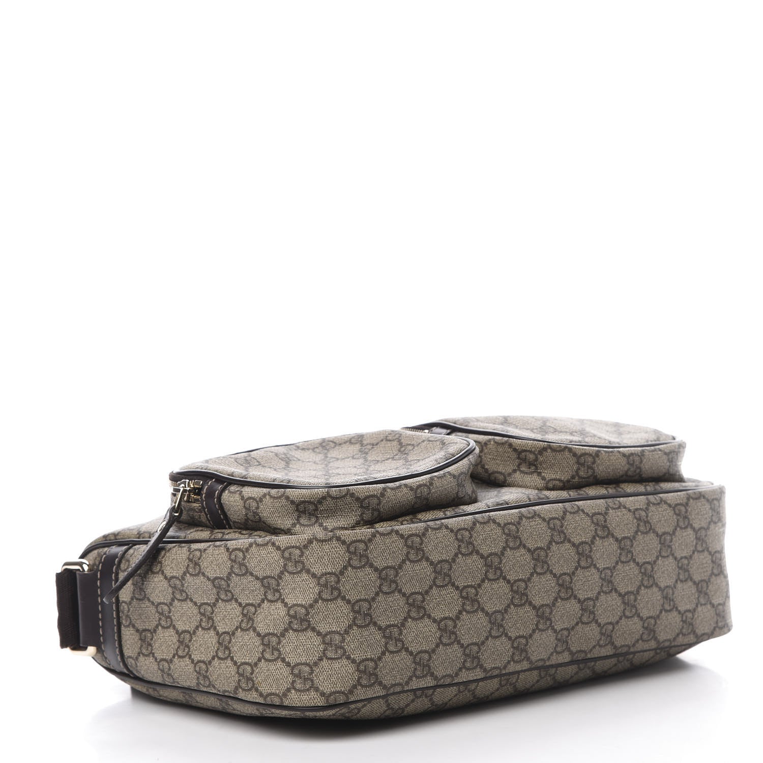 Gucci GG Plus Monogram Front Pocket Messenger Dark Brown 4 of 13