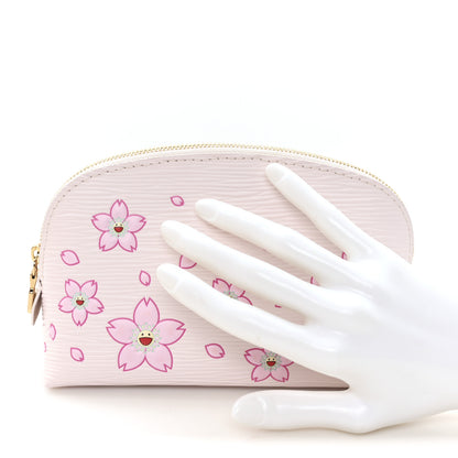 Louis Vuitton LV X TM Epi Cherry Blossom Cosmetic Pouch Pink 2 of 8