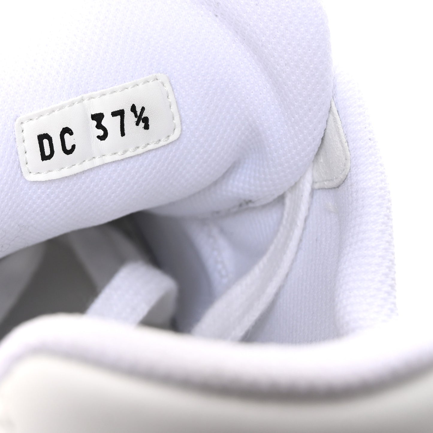 Calfskin C'est Dior Sneakers 37.5 White Black