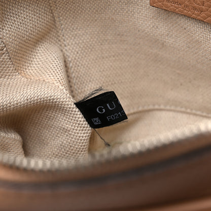 Gucci Pebbled Calfskin Small Soho Disco Bag Camelia 8 of 17