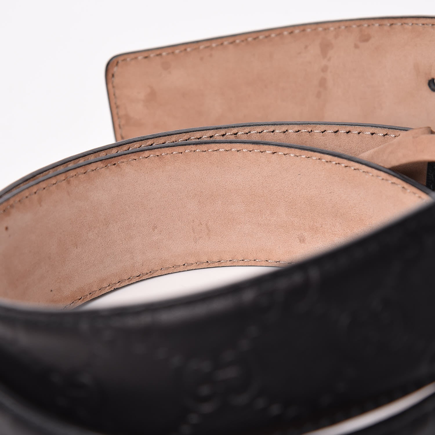 Gucci Guccissima Interlocking G Belt 90 36 Black 8 of 8