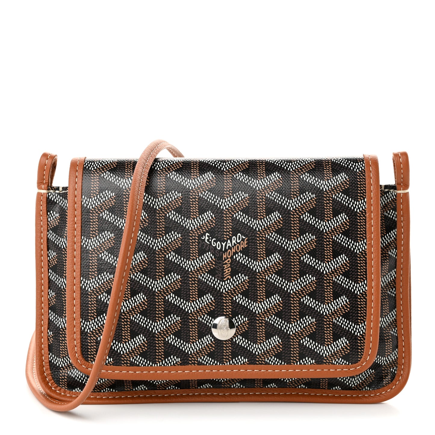 Goyardine Plumet Wallet Clutch Black Gold