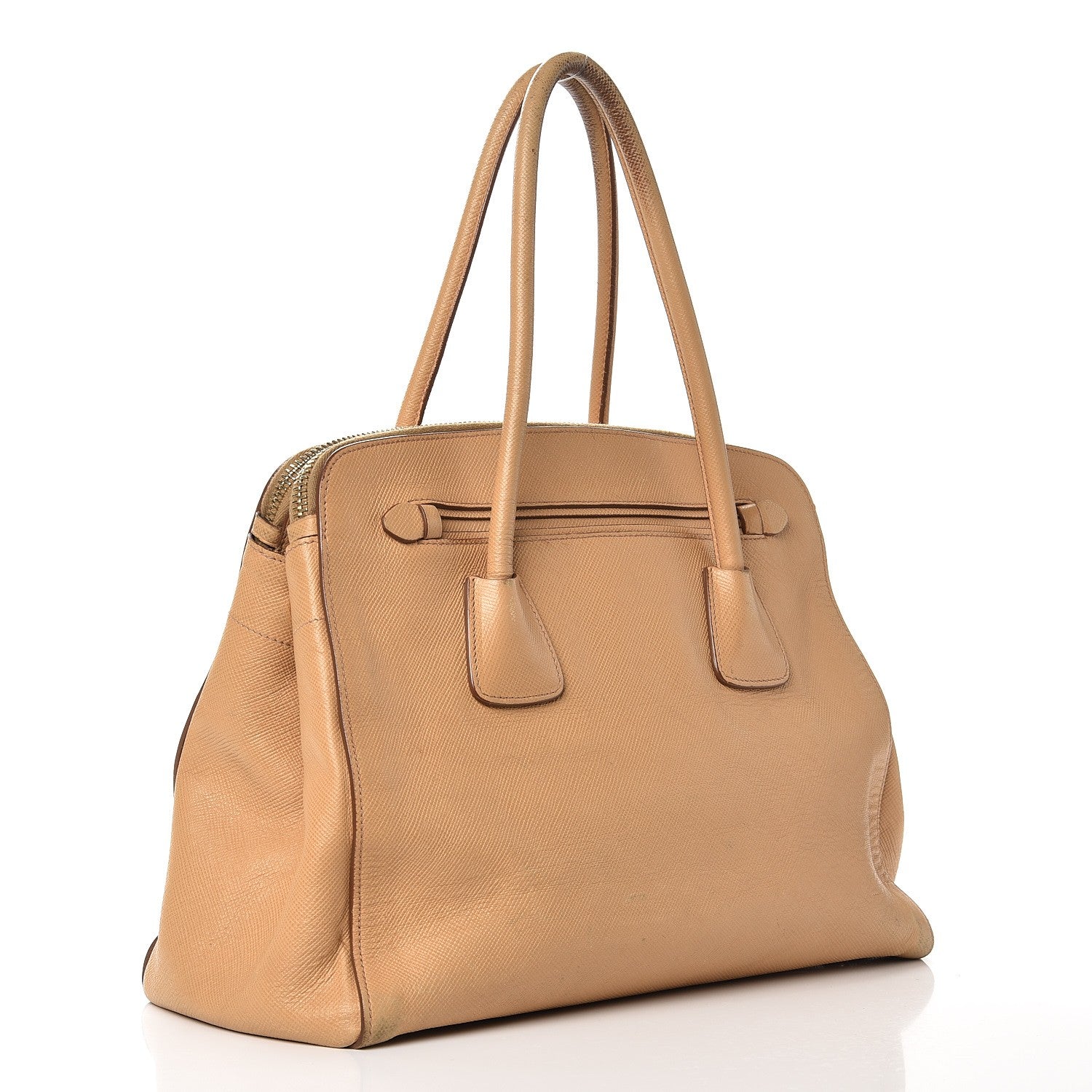 Prada Saffiano Shoulder Bag Noisette 3 of 19