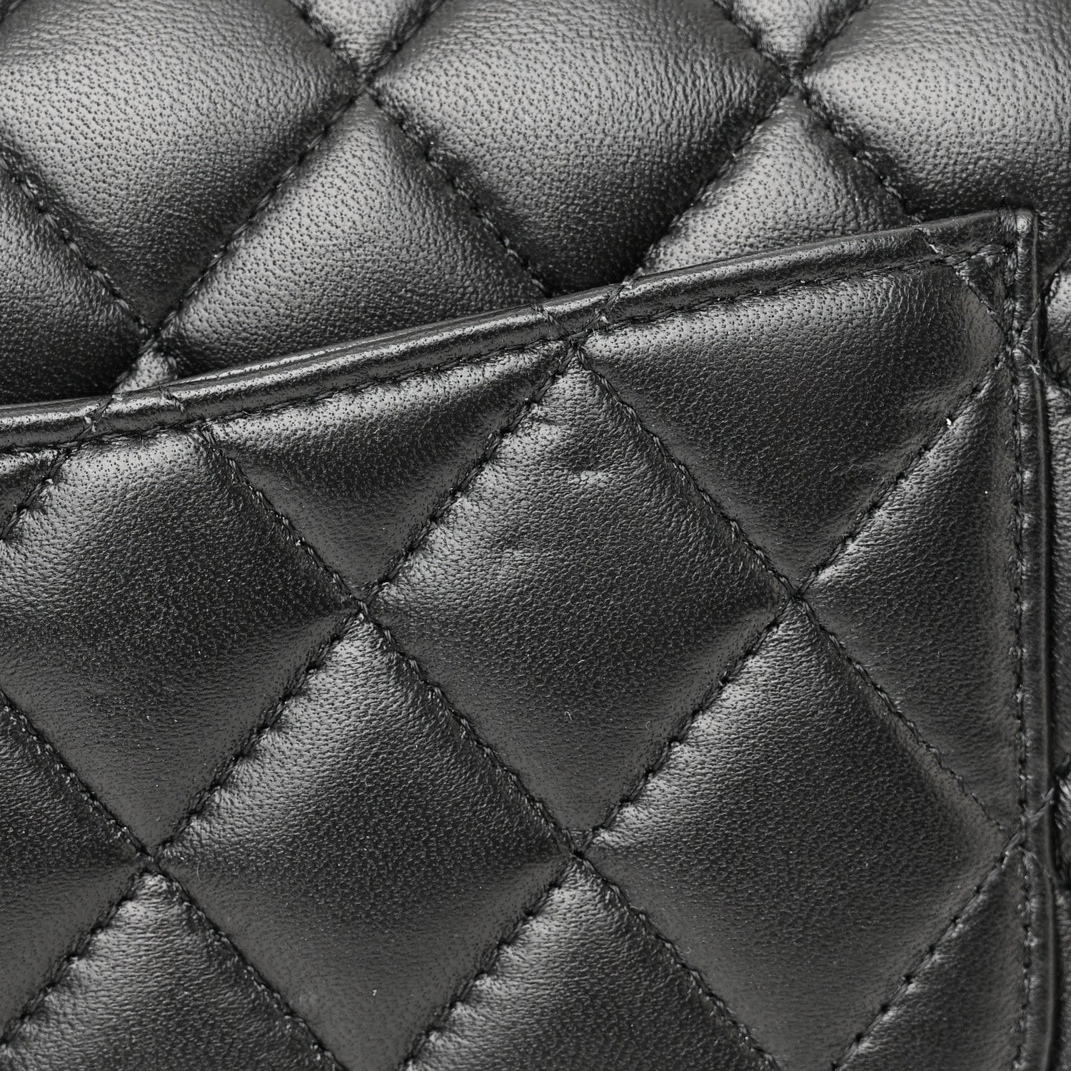 Chanel Lambskin Quilted Medium Rue Cambon Charms Double Flap Black 11 of 14