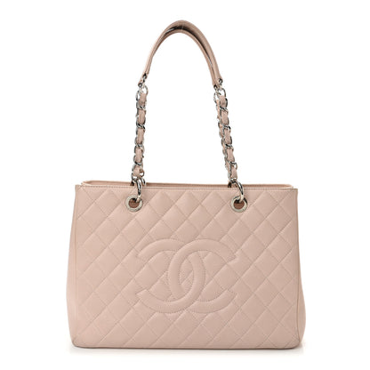 Chanel Caviar Quilted Grand Shopping Tote GST Light Pink 1 of 13
