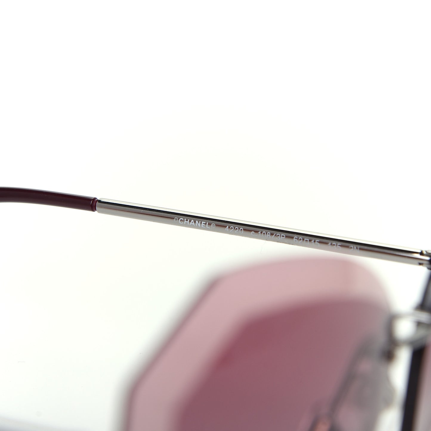Metal Spring Round Sunglasses 4220 Pink