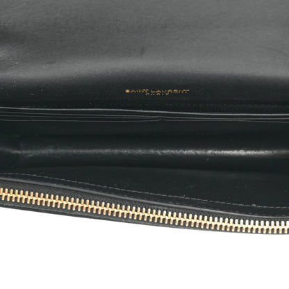 Saint Laurent Smooth Calfskin Medium Classic Monogram Kate Tassel Satchel Black 5 of 14