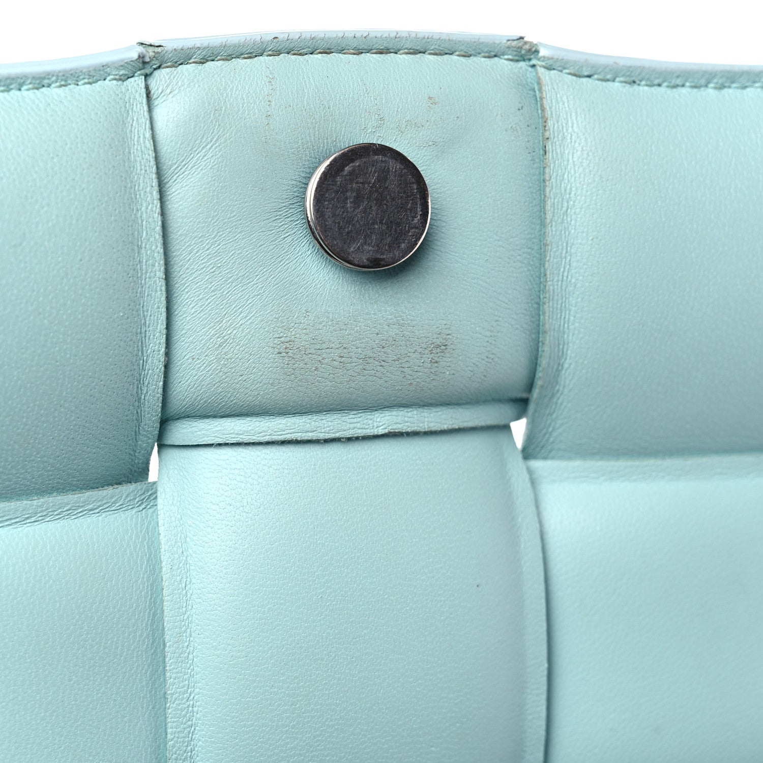 Bottega Veneta Paper Calfskin Maxi Intreccio Padded Cassette Crossbody Bag Ice 12 of 21