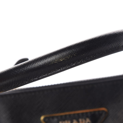 Prada Saffiano Small Galleria Double Zip Tote Black 13 of 13