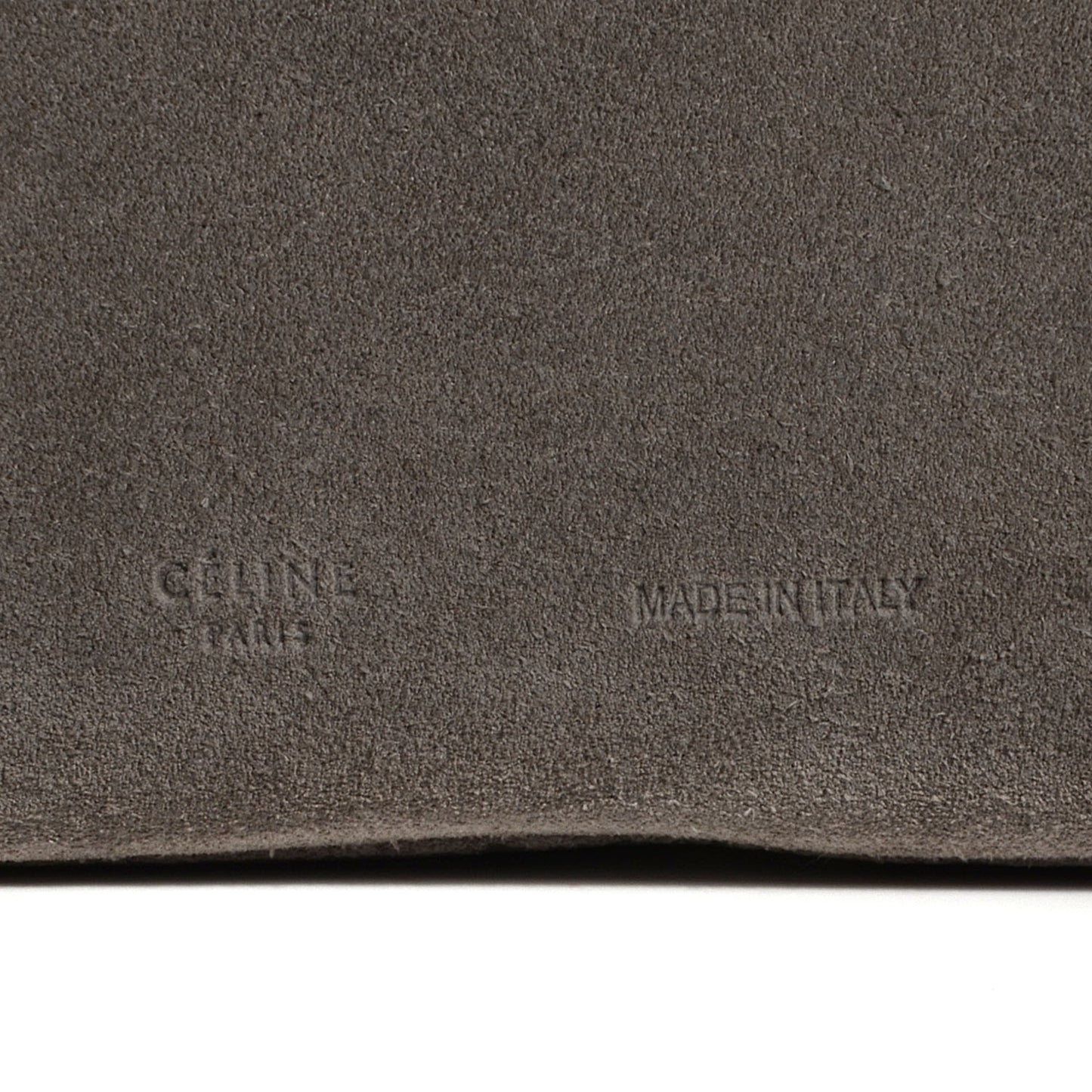 Suede Gourmette Shoulder Bag Grey