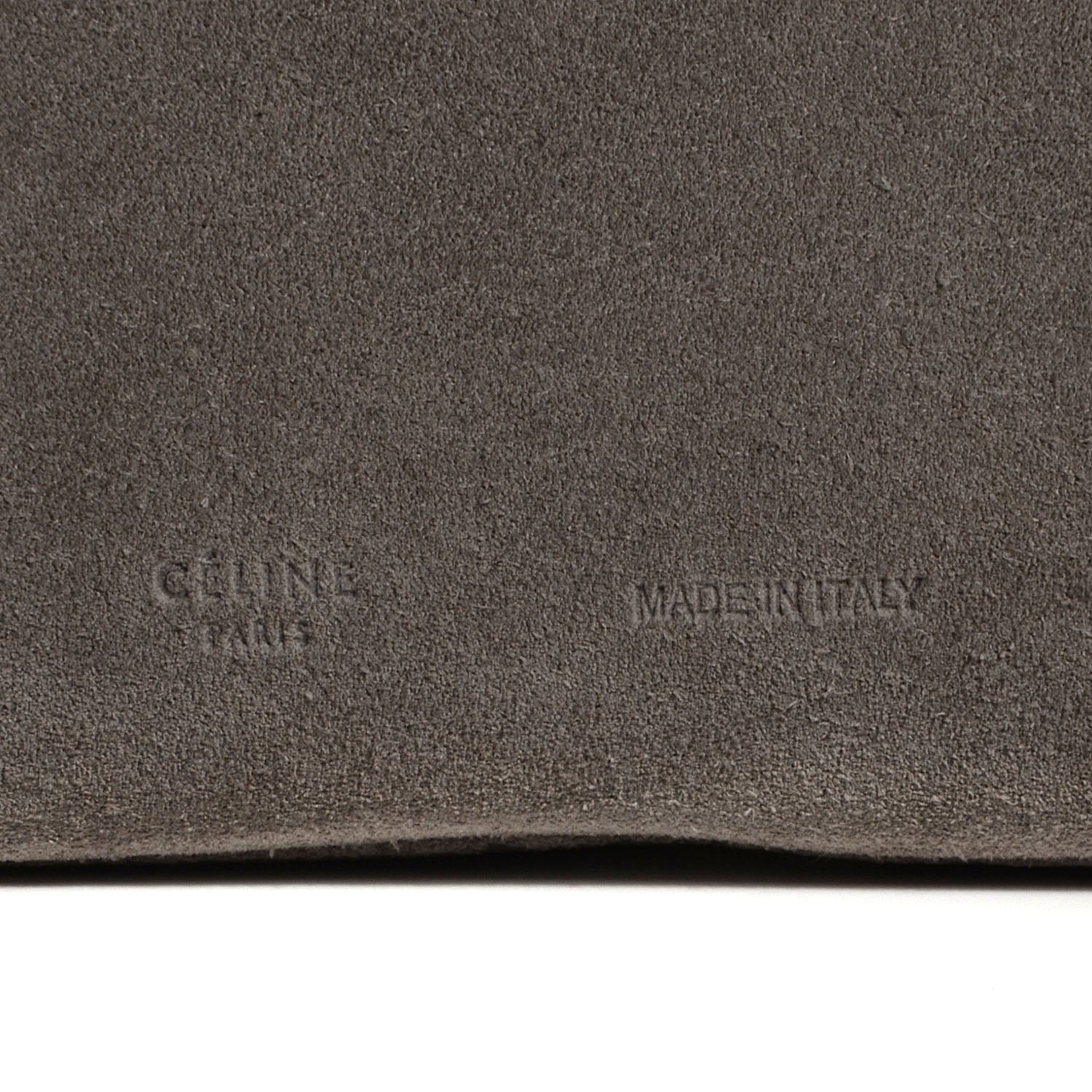 Celine Suede Gourmette Shoulder Bag Grey 3 of 10