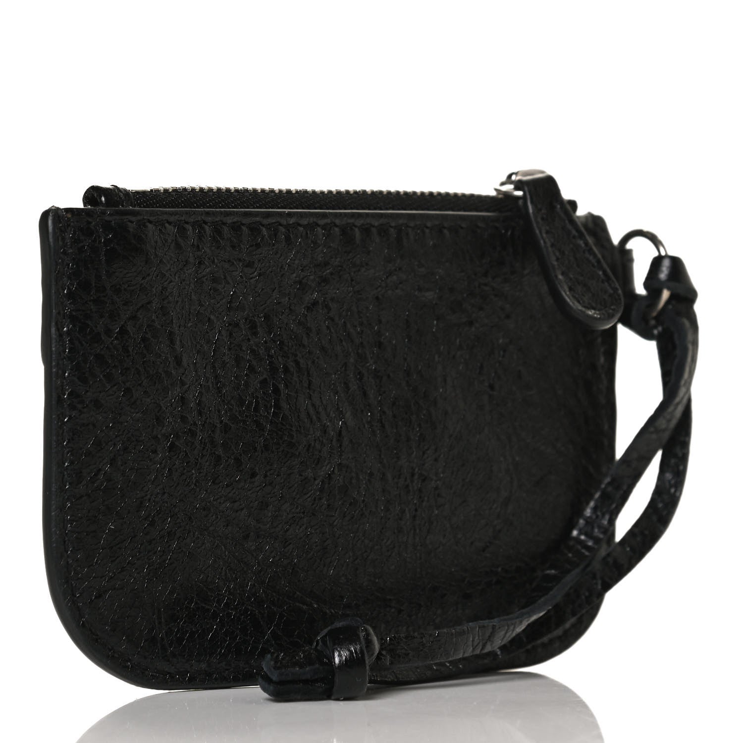 Balenciaga Agneau Giant 12 Silver Hardware Coin Purse Black 3 of 10