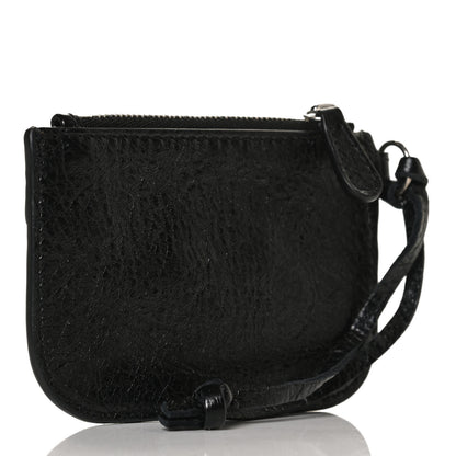 Balenciaga Agneau Giant 12 Silver Hardware Coin Purse Black 3 of 10