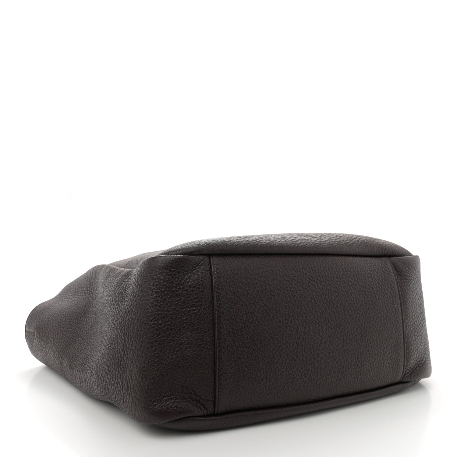 Saint Laurent Grained Deerskin Bea Tote Marron Fonce 4 of 11