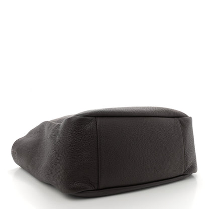 Saint Laurent Grained Deerskin Bea Tote Marron Fonce 4 of 11