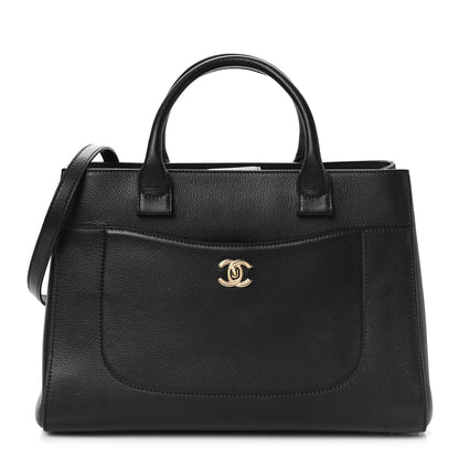 Chanel Grained Calfskin Small Neo Executive Shopper Tote Black 1 of 8