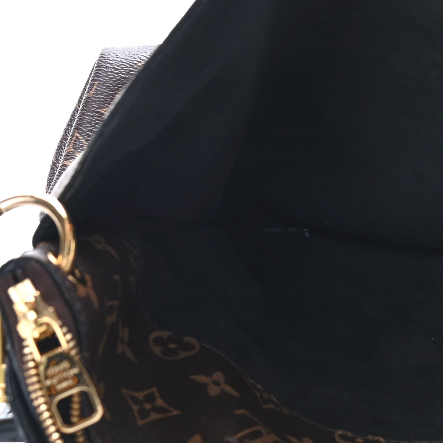 Louis Vuitton Monogram Flower Zipped Tote MM Black 11 of 15