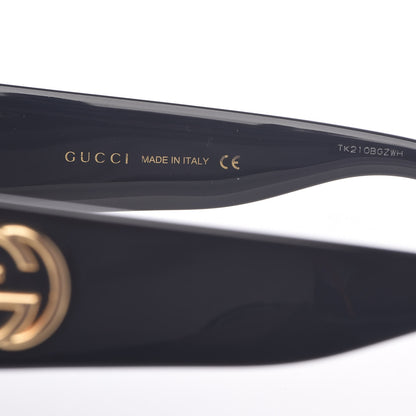 Gucci Acetate Square Frame Sunglasses GG0053S Black 6 of 8