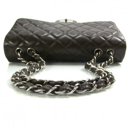Chanel Washed Lambskin Hybrid Jumbo Flap Dark Brown 6 of 11
