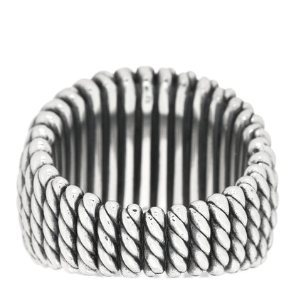 David Yurman Darkened Sterling Silver Diamond Tempo Ring 54 7 5 of 5