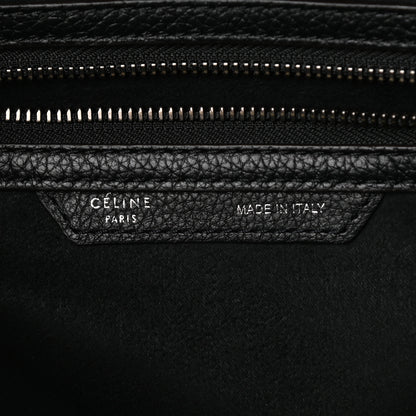 Celine Drummed Calfskin Mini Luggage Black 6 of 9