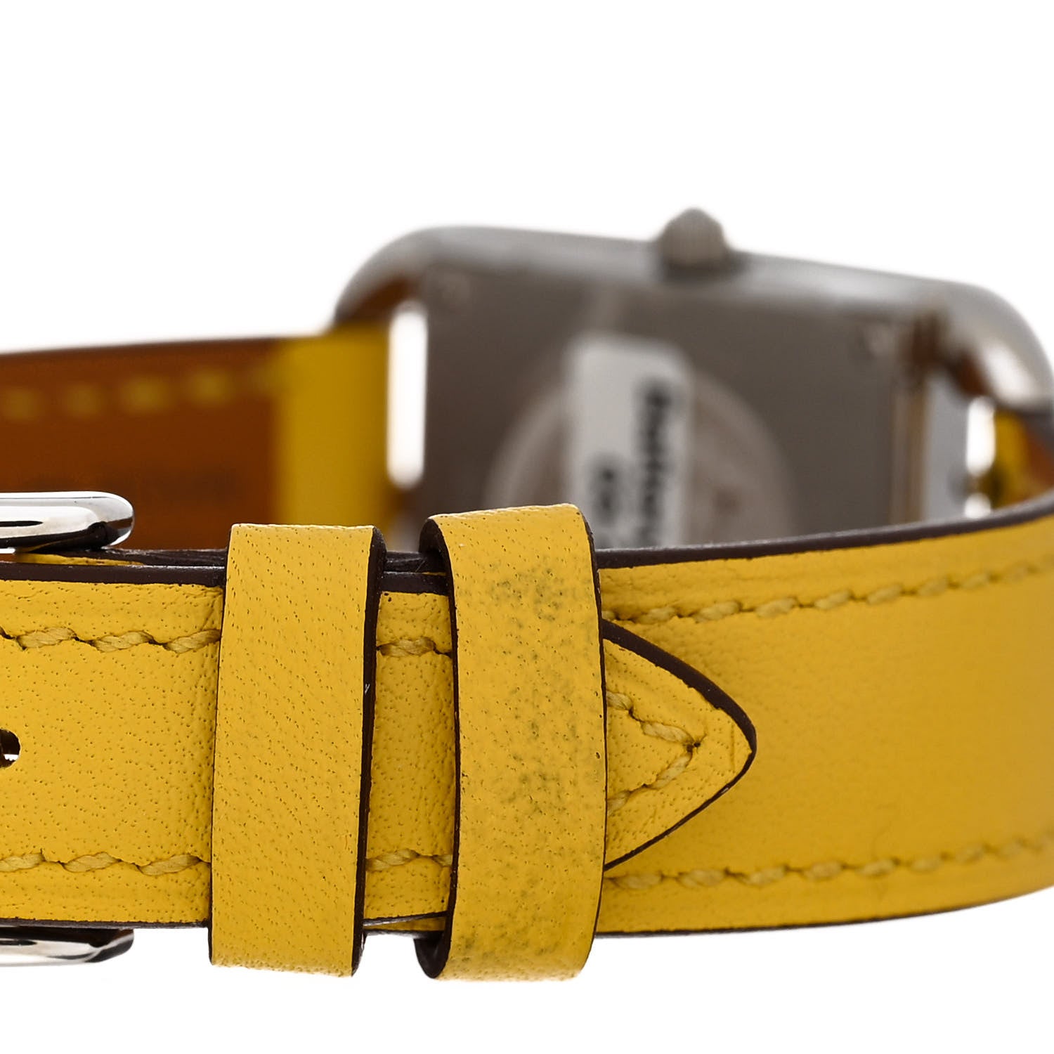 Hermes Stainless Steel Swift 23mm Cape Cod Quartz Watch Jaune De Naples 5 of 6