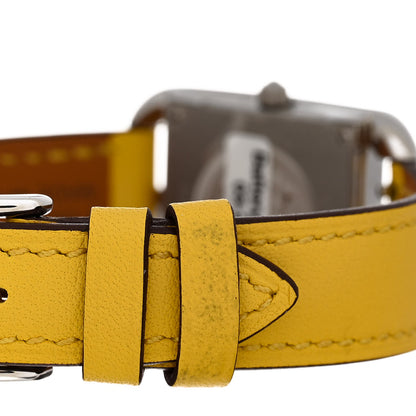 Hermes Stainless Steel Swift 23mm Cape Cod Quartz Watch Jaune De Naples 5 of 6