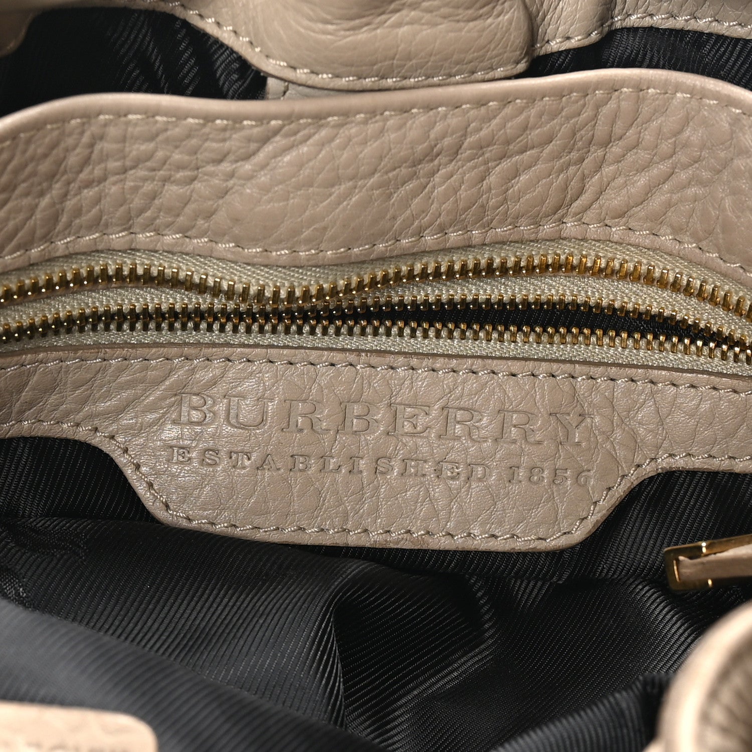 Burberry Calfskin Mason Warrior Studded Hobo Taupe 6 of 11