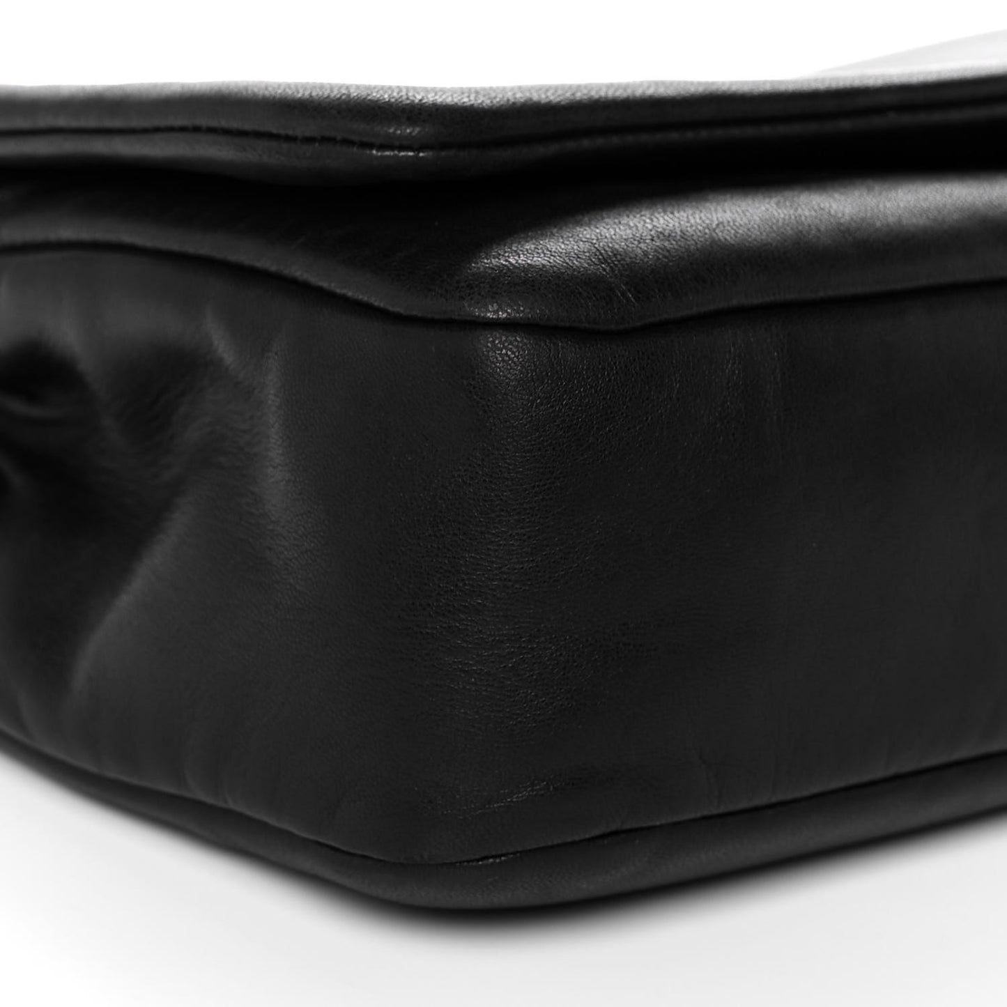Lambskin Studded CC East West Flap Black