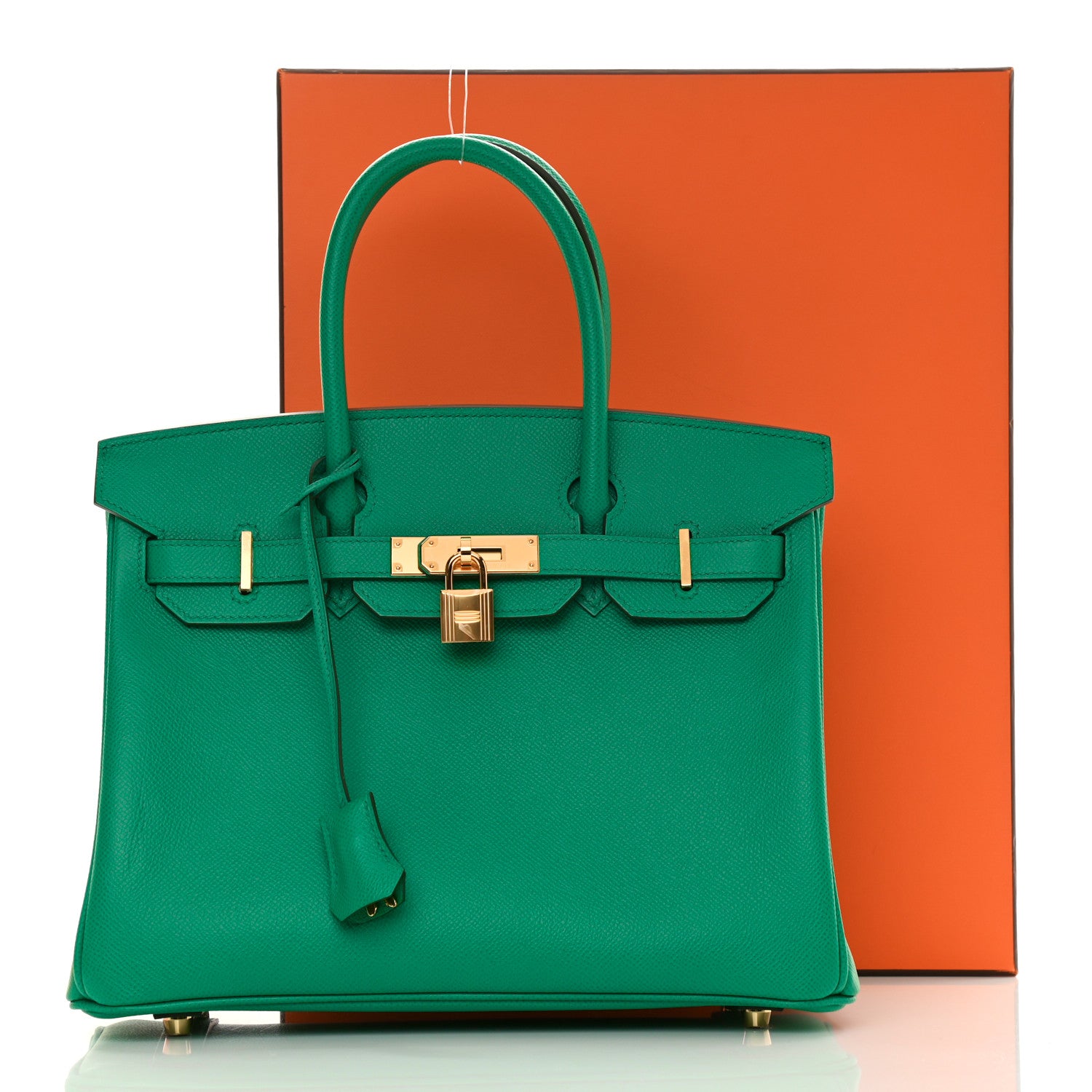 Hermes Epsom Birkin 30 Vert Jade 11 of 11
