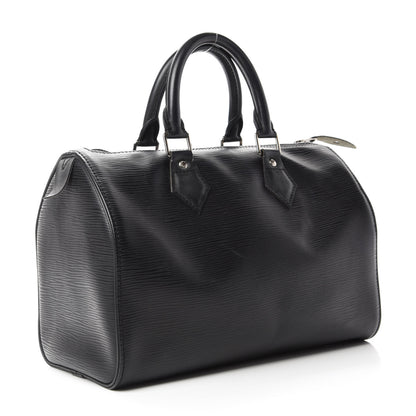 Louis Vuitton Epi Speedy 25 Black 3 of 10