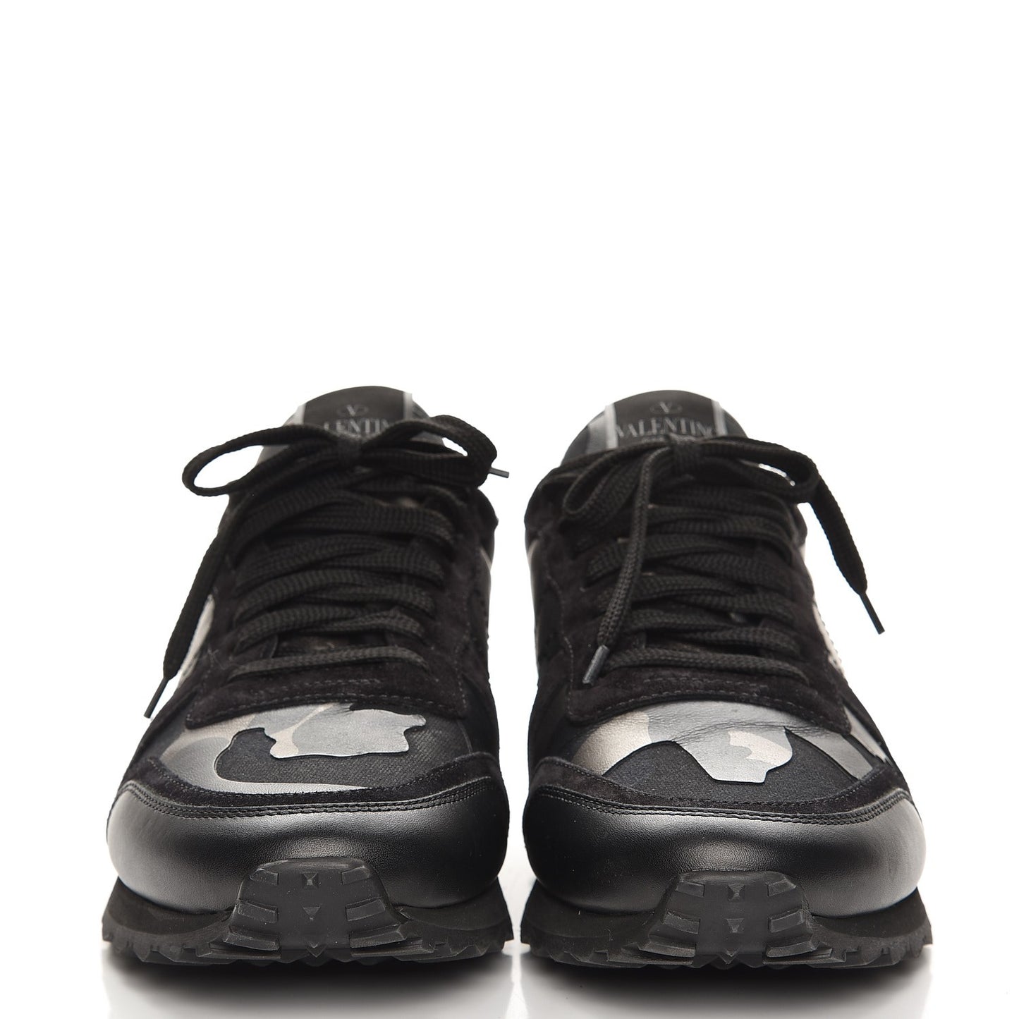 Nappa Suede Camouflage Mens Rockrunner Sneakers 42 Black Dark Rutenio