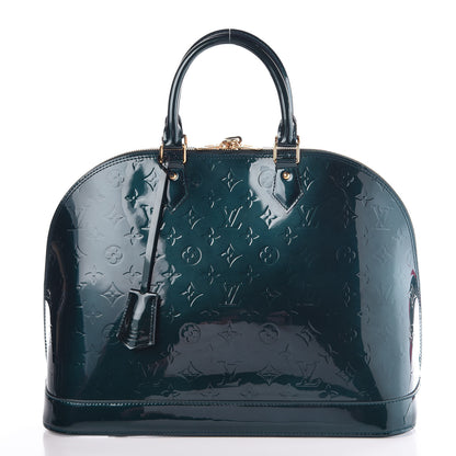 Louis Vuitton Vernis Alma GM Blue Nuit 1 of 7