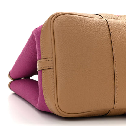 Hermes Toile Militaire Vache Country Garden Party 30 TPM Rose Pourpre Chai 9 of 11