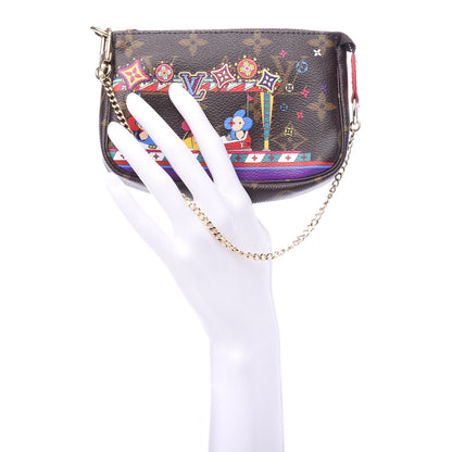Louis Vuitton Monogram 2020 Christmas Animation Bumper Cars Mini Pochette Accessories Coquelicot 2 of 7