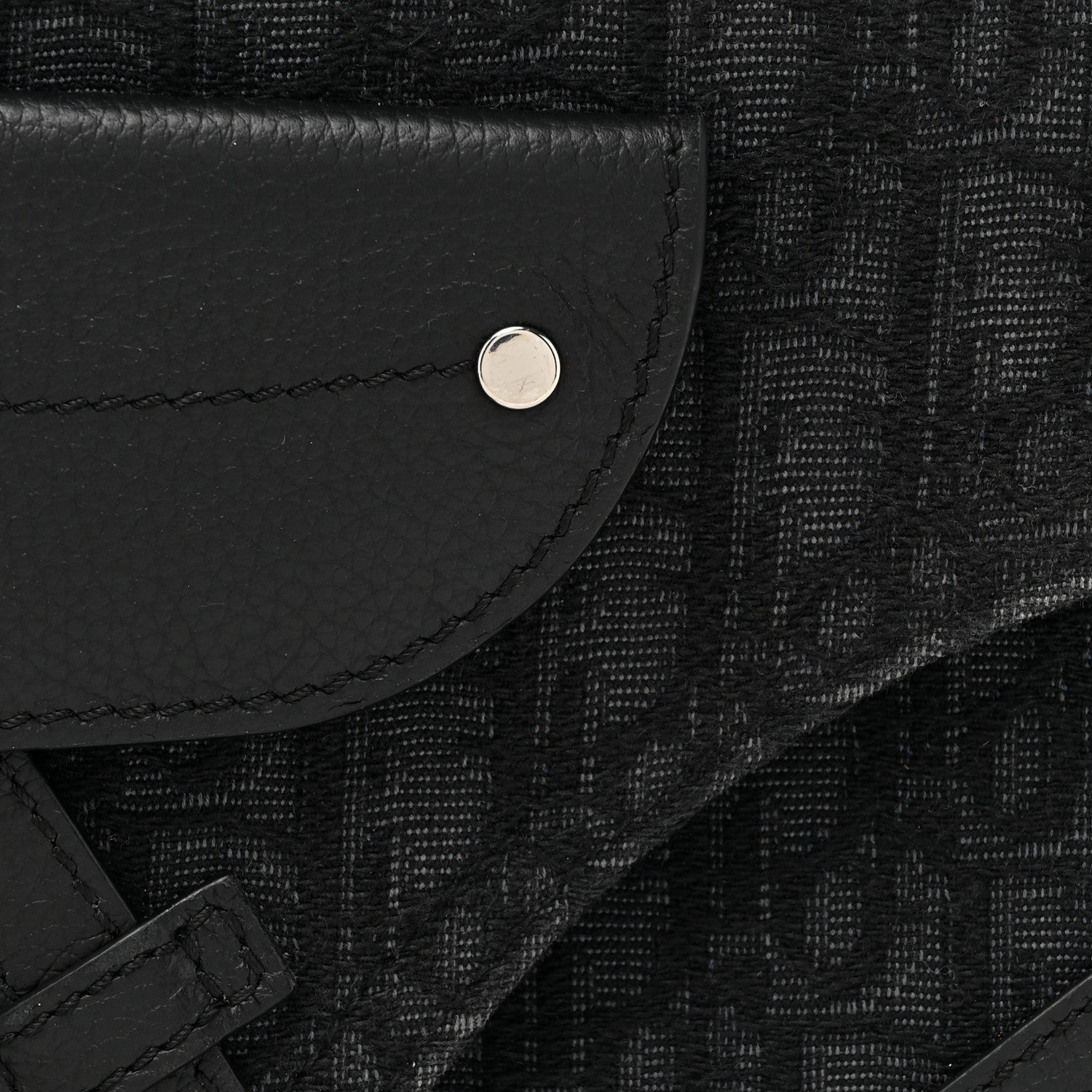 Christian Dior Oblique Saddle Messenger Pouch Black 8 of 16