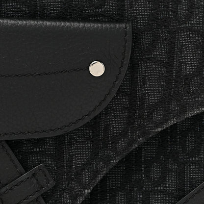Christian Dior Oblique Saddle Messenger Pouch Black 8 of 16