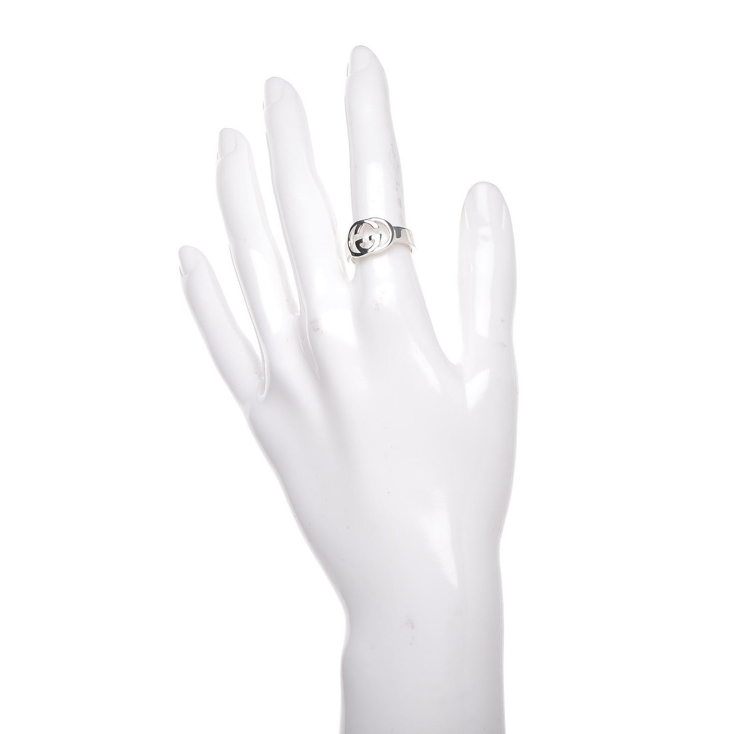 Sterling Silver Interlocking G Ring 51 5.75