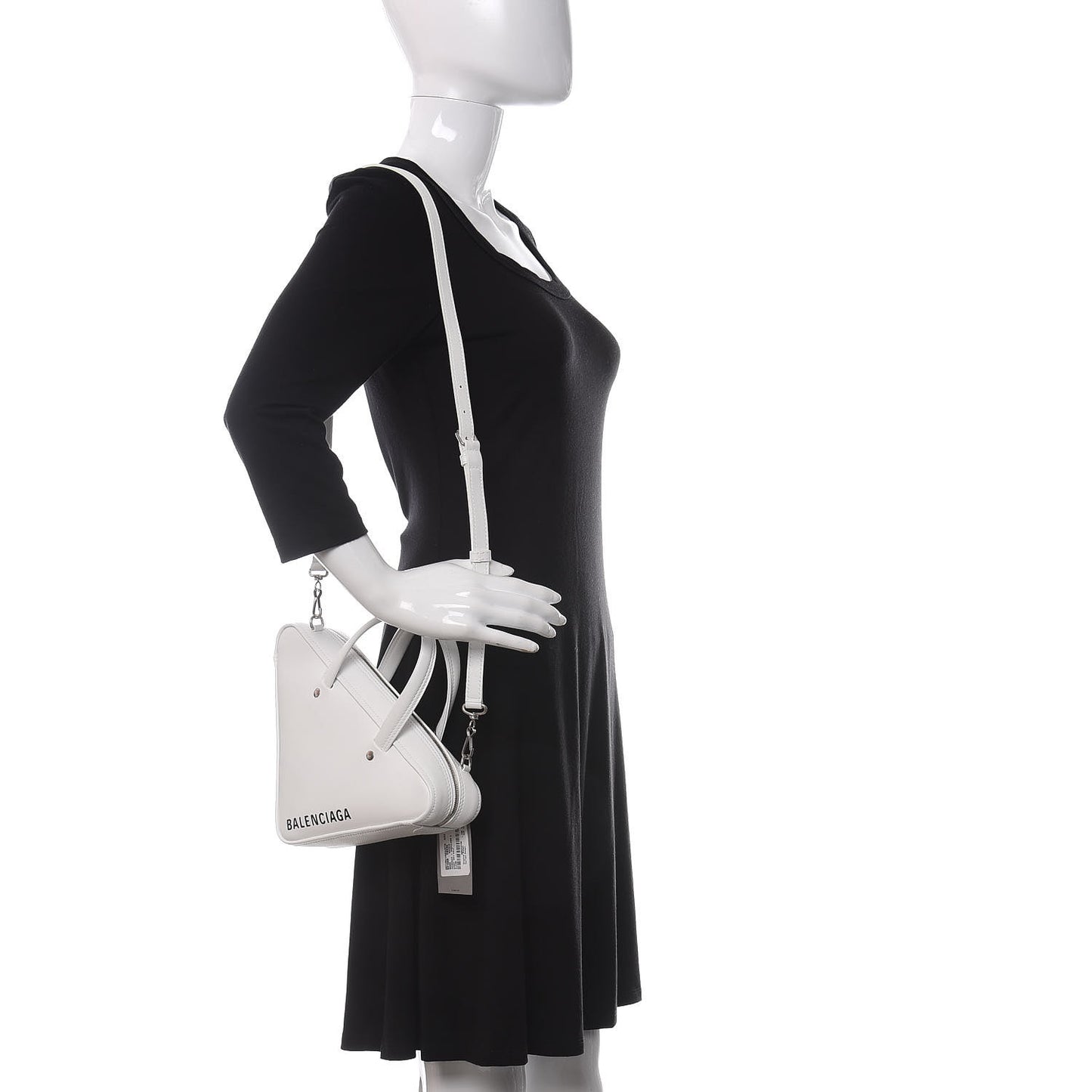 Calfskin XS Triangle Duffle White