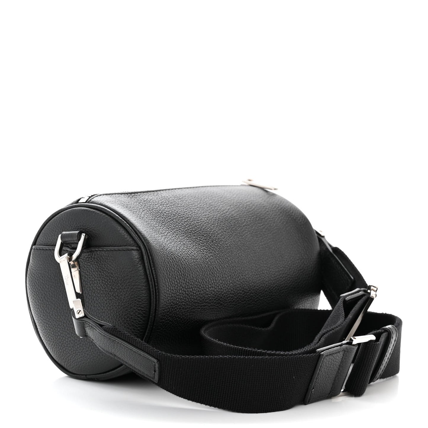 HOMME Grained Calfskin Mens Roller Pouch Black