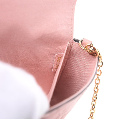Louis Vuitton Empreinte Pochette Felicie Chain Wallet Rose Poudre 8 of 13