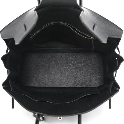 Hermes Taurillon Clemence Birkin 35 Black 5 of 13