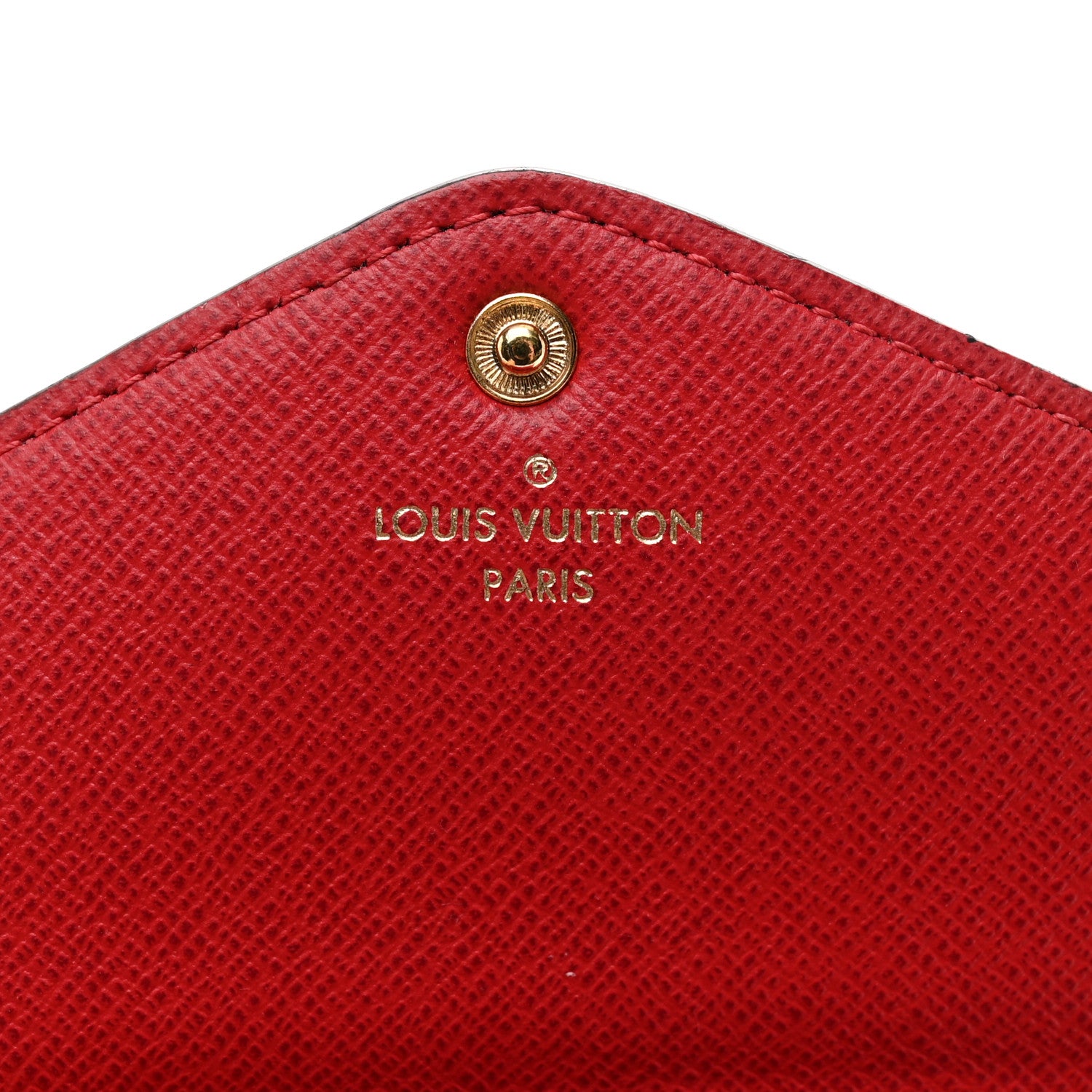 Louis Vuitton Damier Ebene Josephine Wallet Red 6 of 6