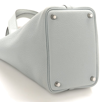 Hermes Taurillon Clemence Picotin Lock 18 PM Bleu Pale 6 of 7
