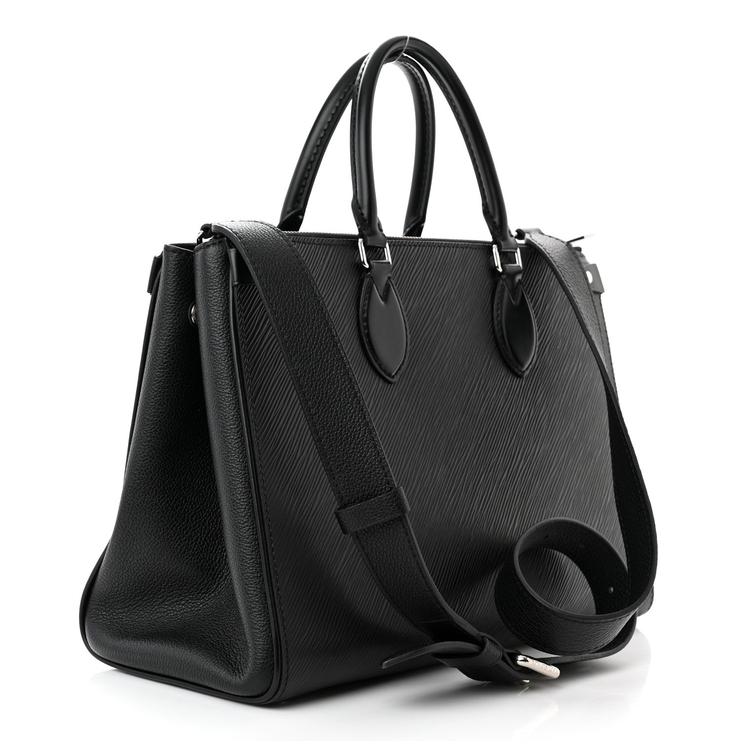 Louis Vuitton Epi Grenelle Tote MM Black 3 of 9