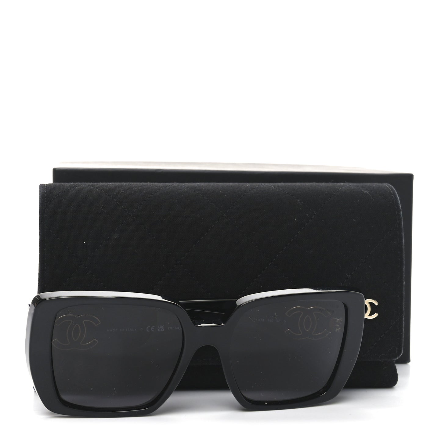 Acetate CC Square Sunglasses 5541 Black