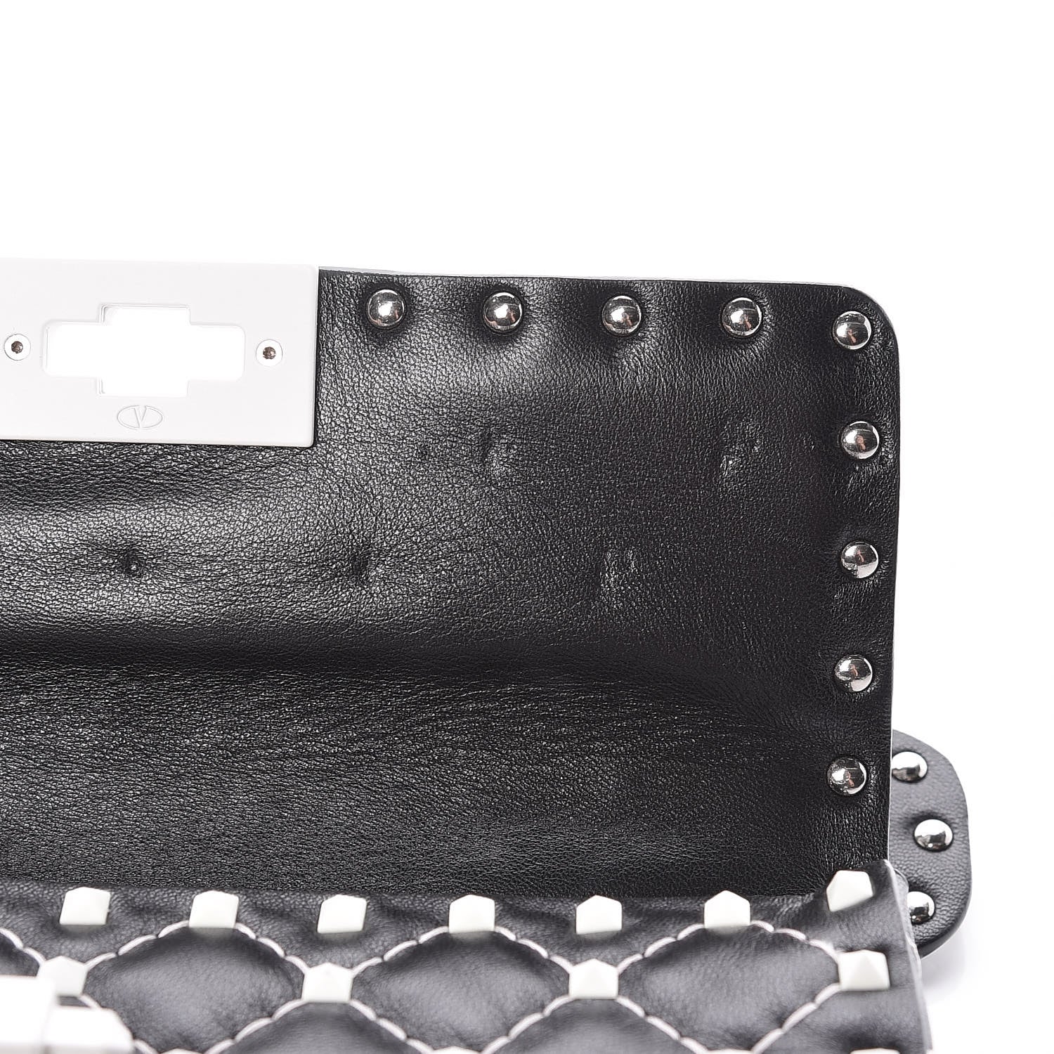 Valentino Garavani Lambskin Small Free Rockstud Spike Shoulder Bag Black 9 of 11