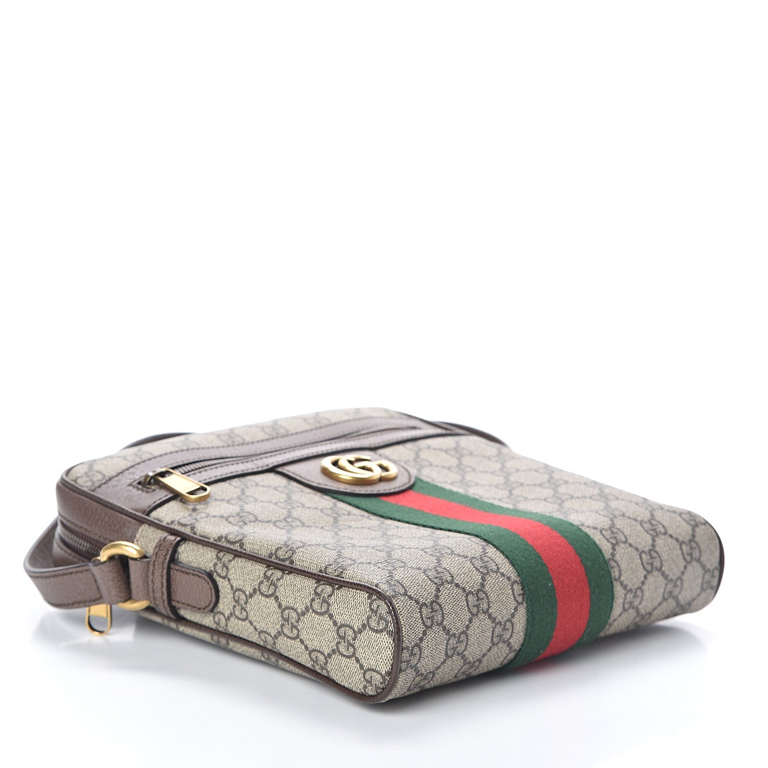 Gucci GG Supreme Monogram Web Small Ophidia Messenger Bag Brown 3 of 8