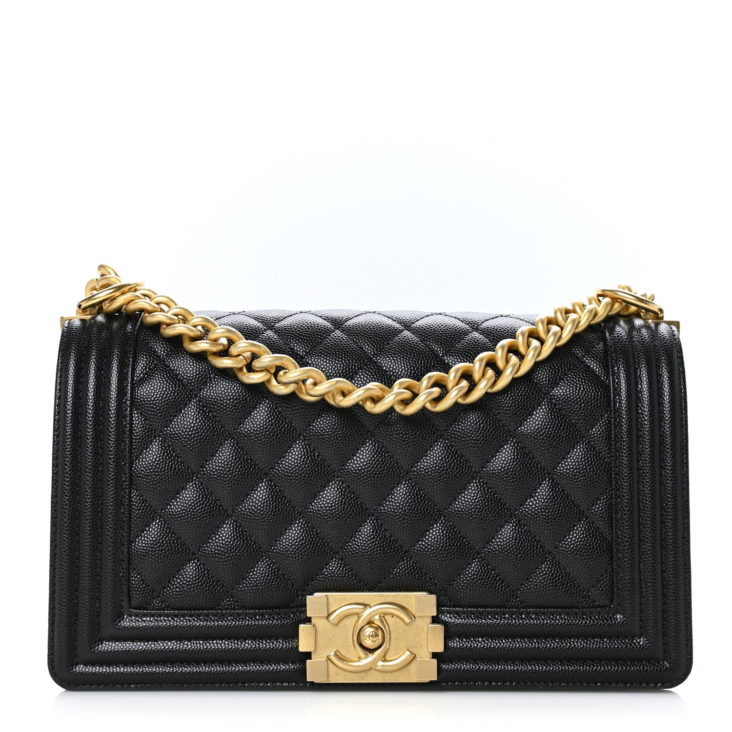 Chanel Caviar Quilted Medium Boy Flap Black 1 of 11